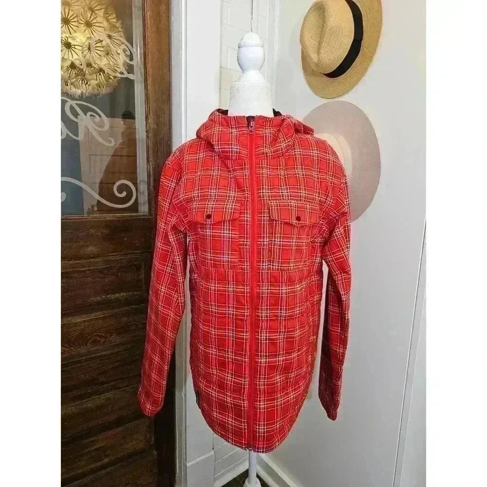 Bonfire Snowboarding Company Men's Size S Red Plaid Jacket